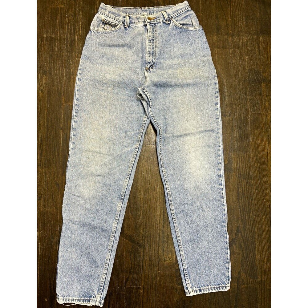 Vintage Wrangler Women’s Straight Fit Light Wash Blue Denim Jeans High Rise 12M